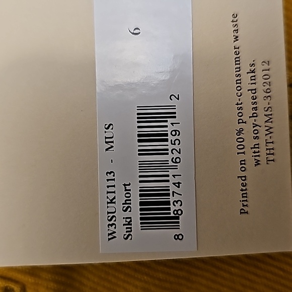 prAna Suki Corduroy Mustard Gold Shorts Low Rise Bottoms Fall Women's Sz 6 NWT - Picture 13 of 13